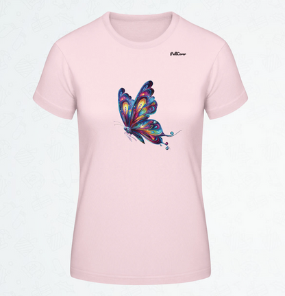 Damen T-Shirt Schmetterling