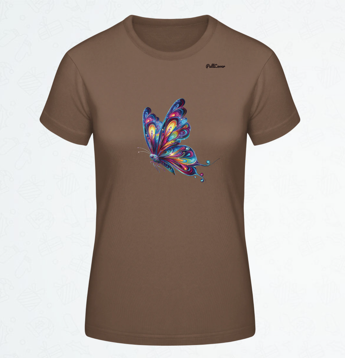 Damen T-Shirt Schmetterling