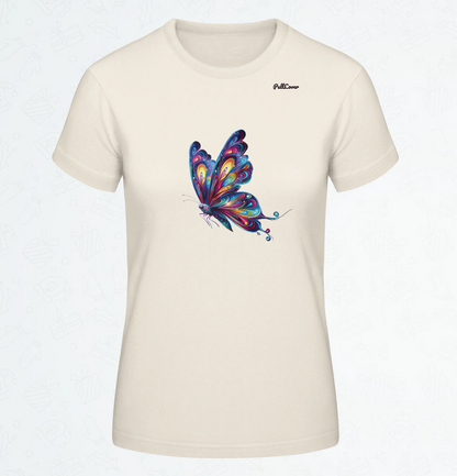 Damen T-Shirt Schmetterling