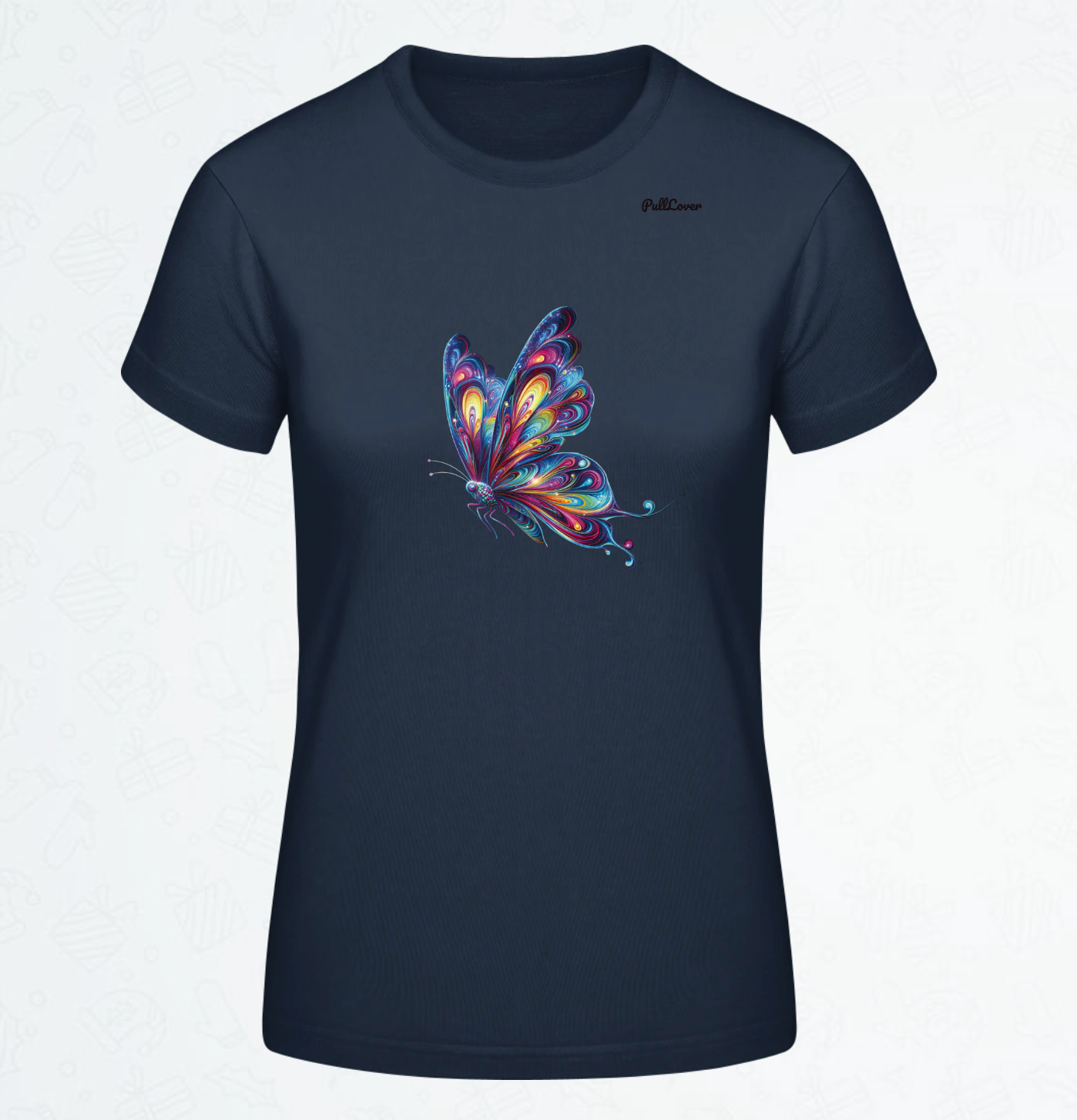 Damen T-Shirt Schmetterling