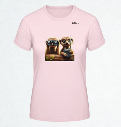 Damen T-Shirt Erdmännchen