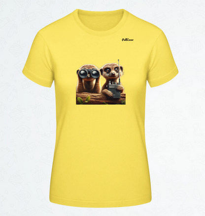 Damen T-Shirt Erdmännchen