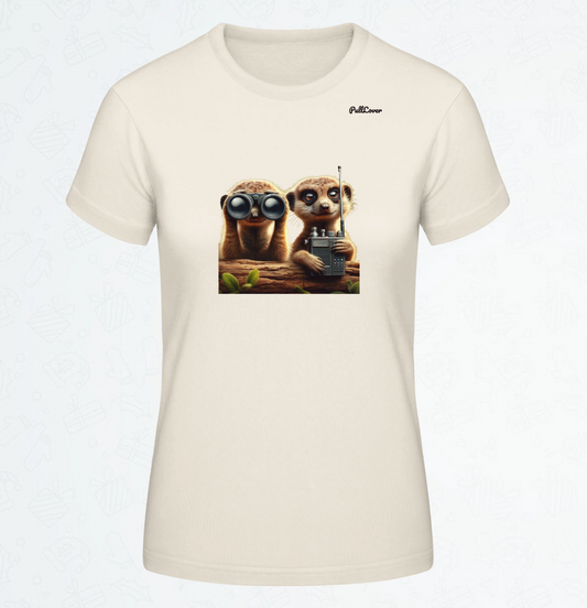 Damen T-Shirt Erdmännchen