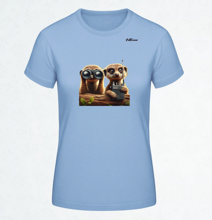 Damen T-Shirt Erdmännchen