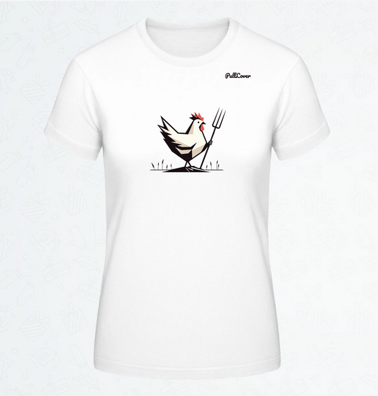 Damen T-Shirt Huhn