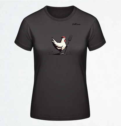 Damen T-Shirt Huhn