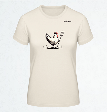 Damen T-Shirt Huhn