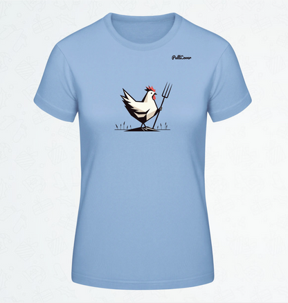 Damen T-Shirt Huhn