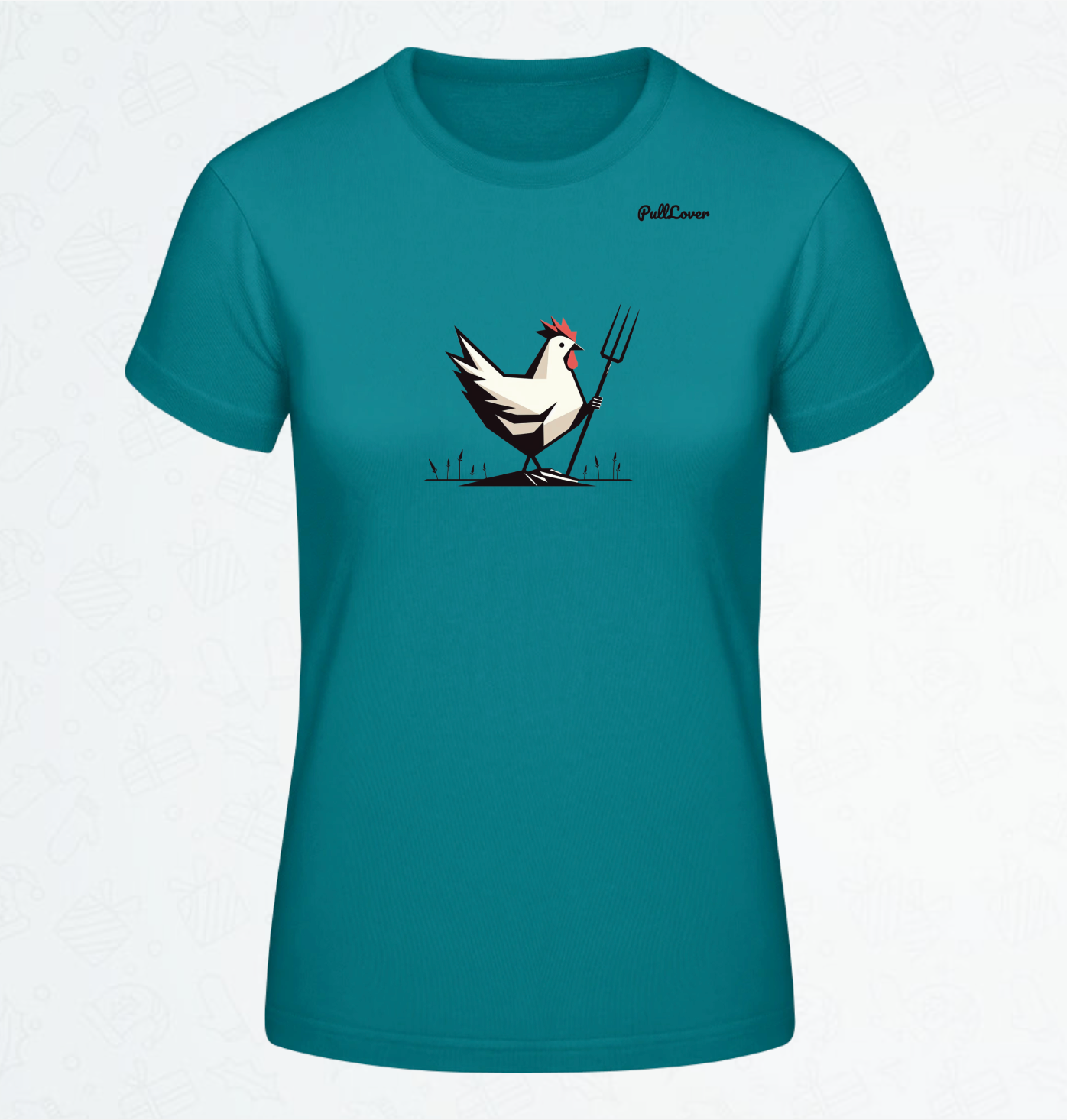 Damen T-Shirt Huhn