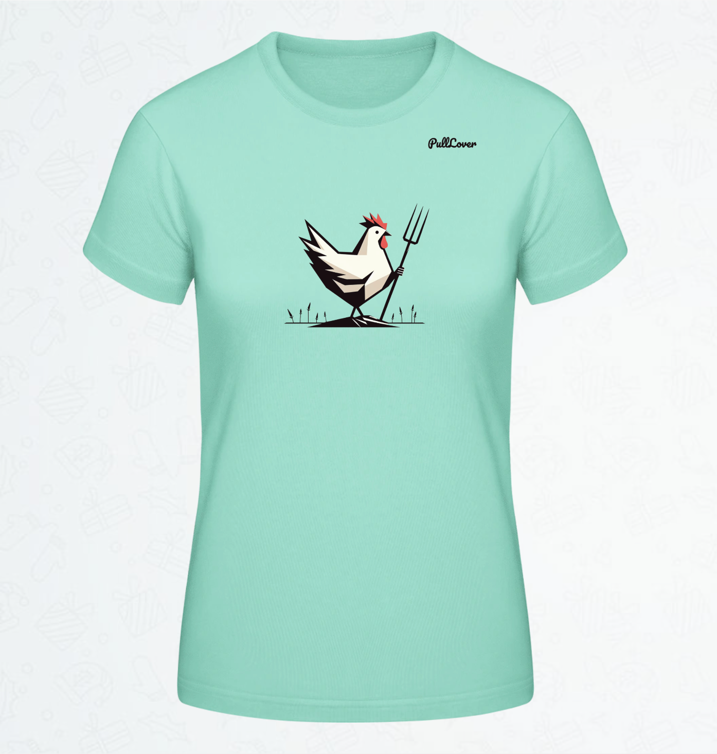 Damen T-Shirt Huhn