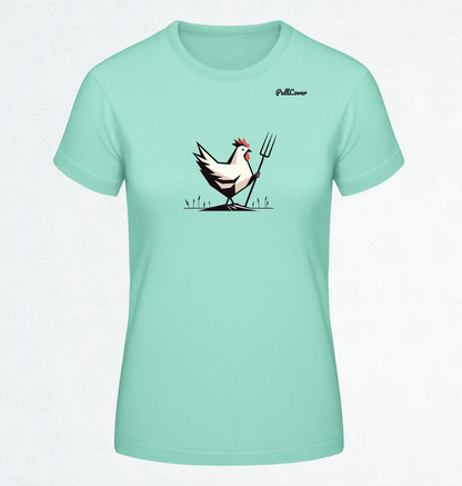 Damen T-Shirt Huhn