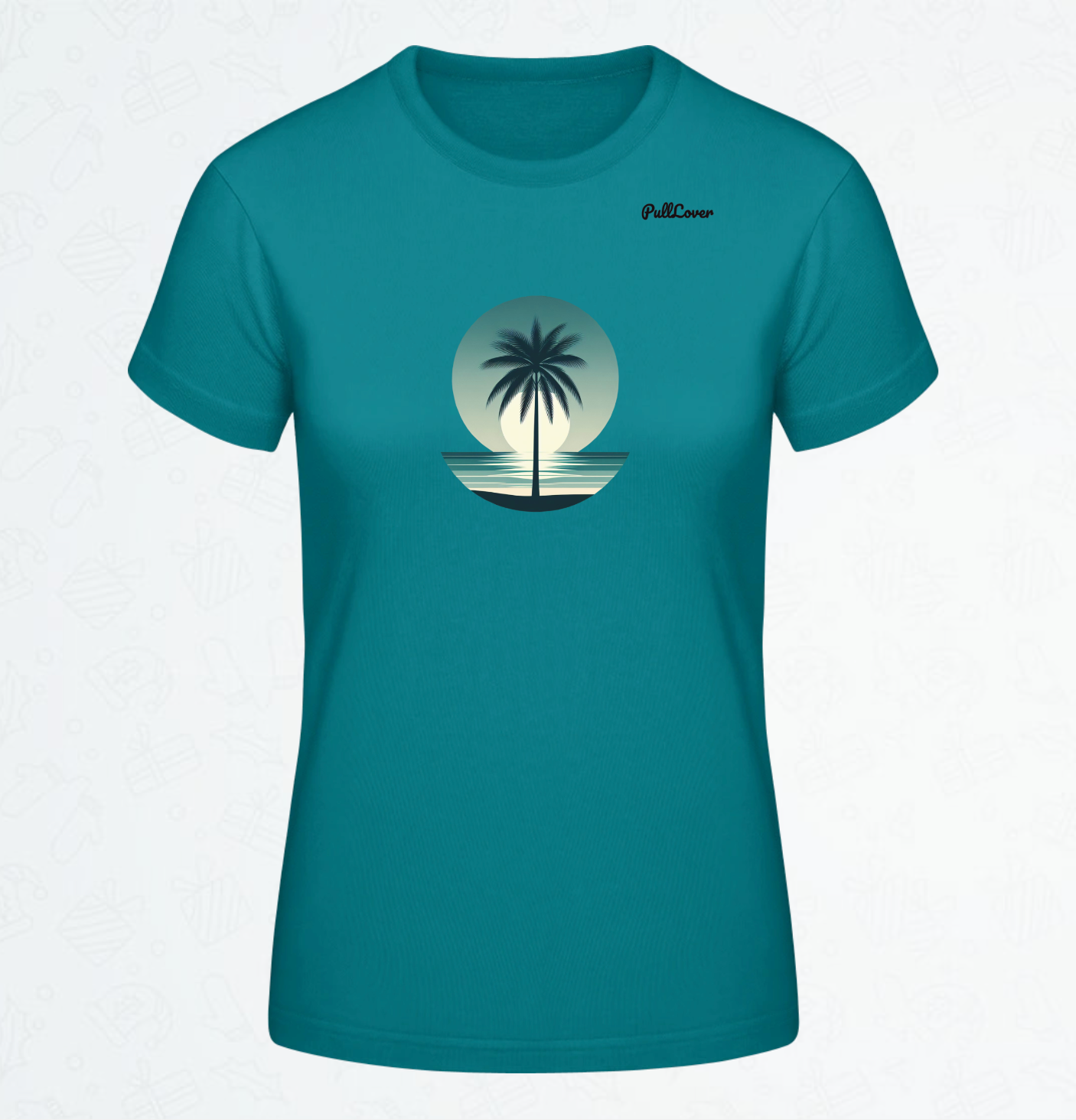 Damen T-Shirt Palme