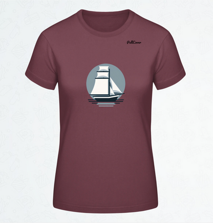 Damen T-Shirt Segelschiff