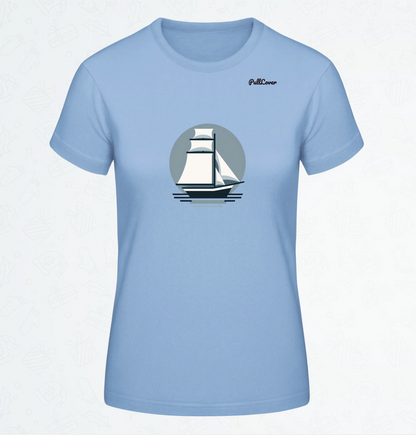 Damen T-Shirt Segelschiff