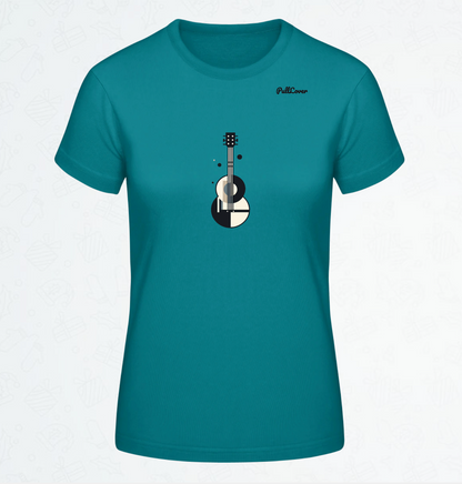 Damen T-Shirt Gitarre