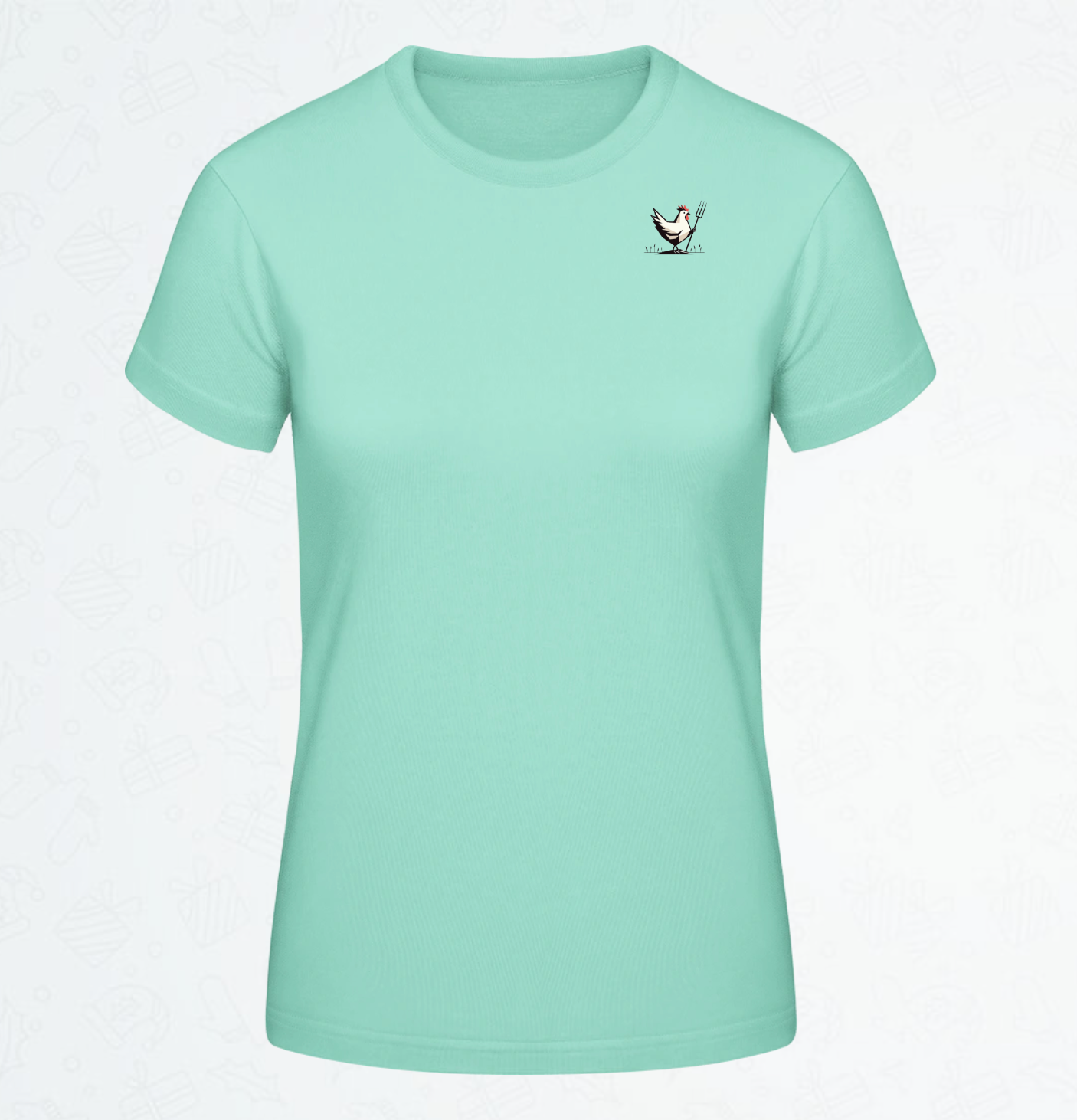 Damen T-Shirt Huhn