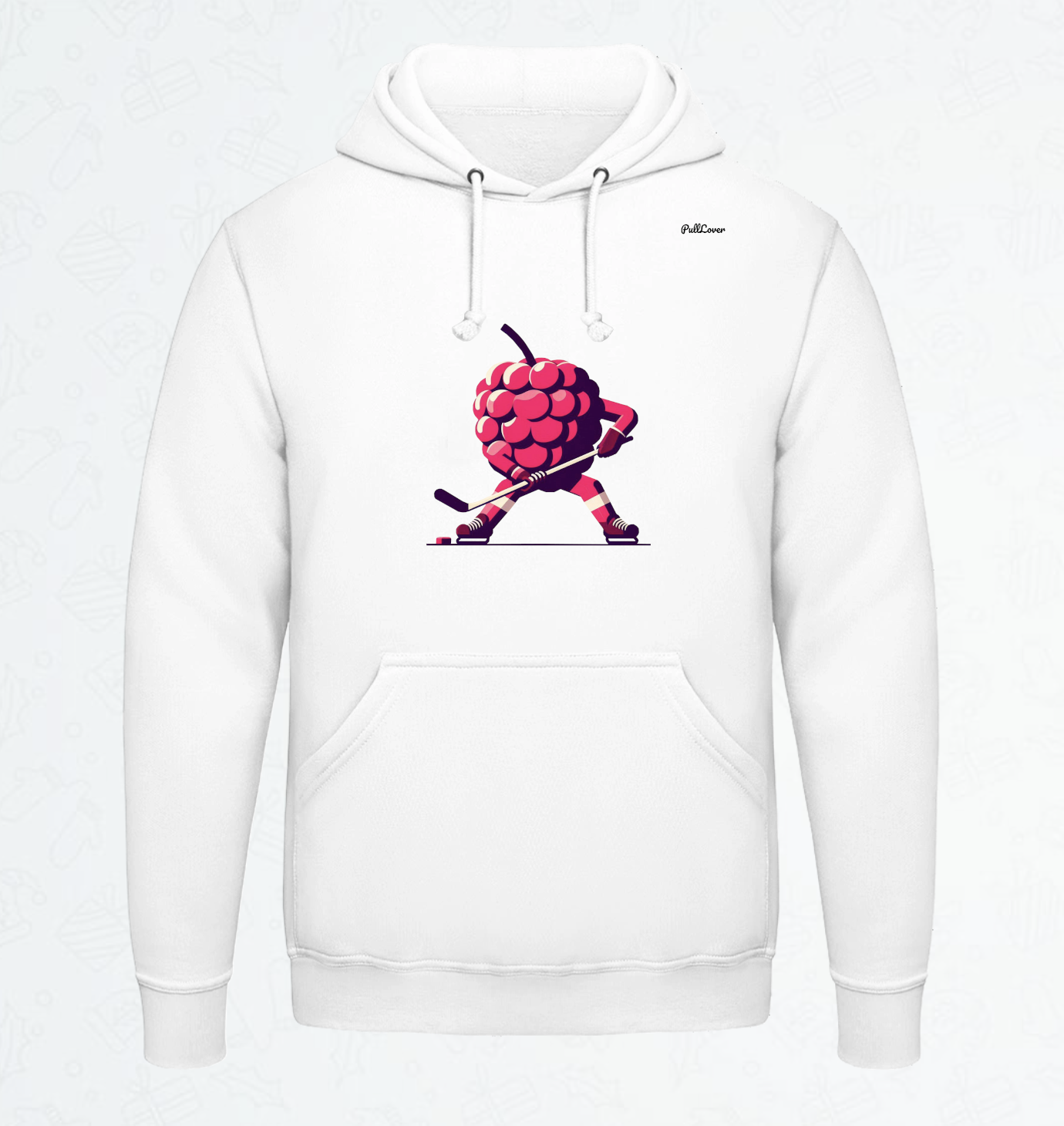 Hoodie Hockey-Himbeere