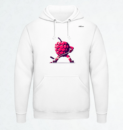 Hoodie Hockey-Himbeere