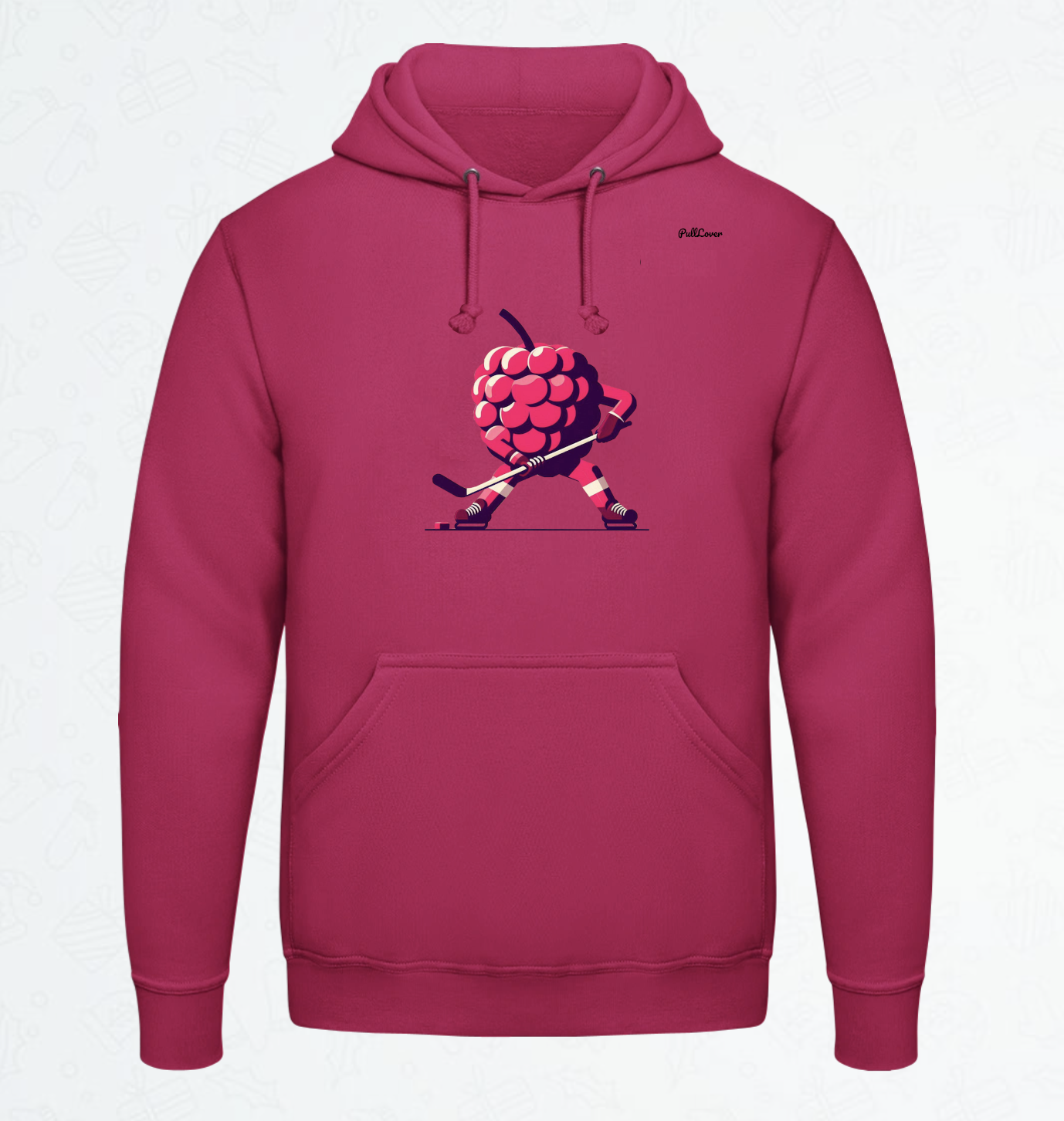 Hoodie Hockey-Himbeere