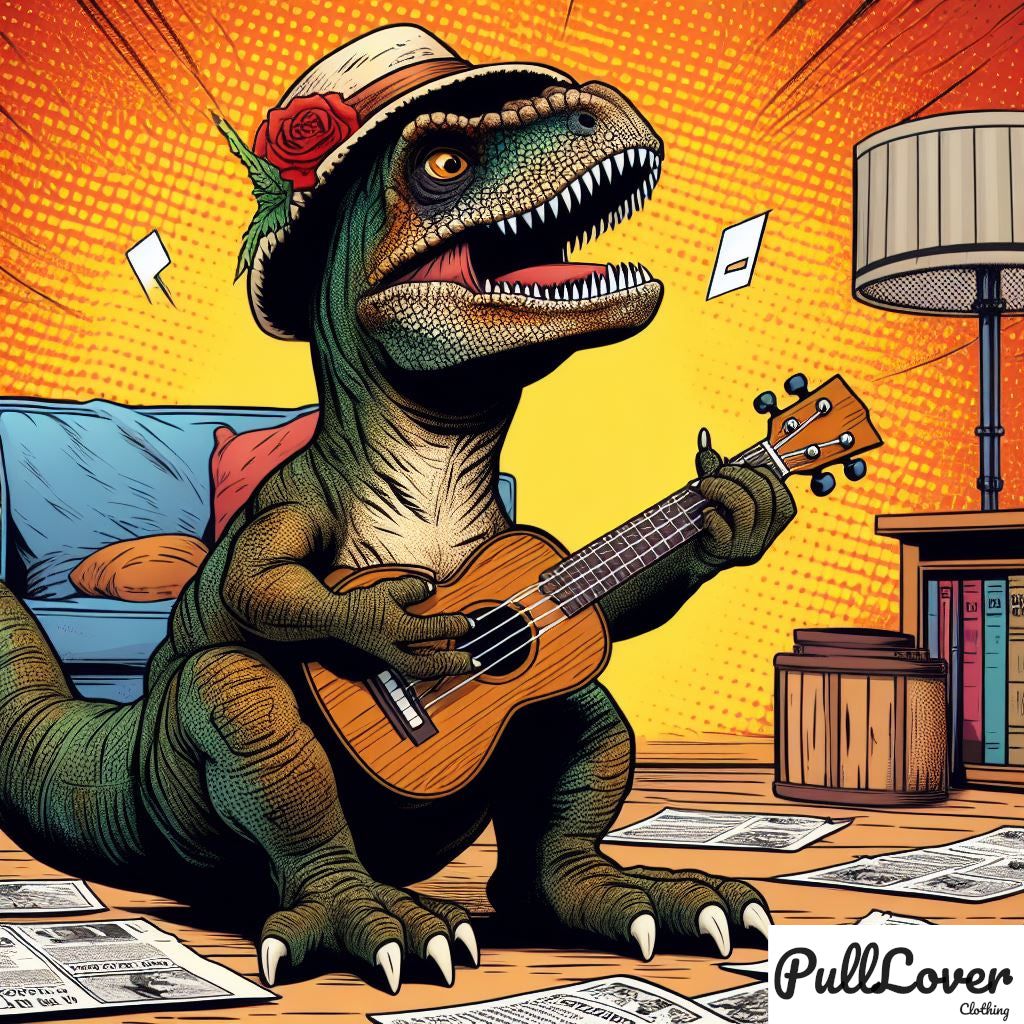 Hoodie Trex mit Gitarre